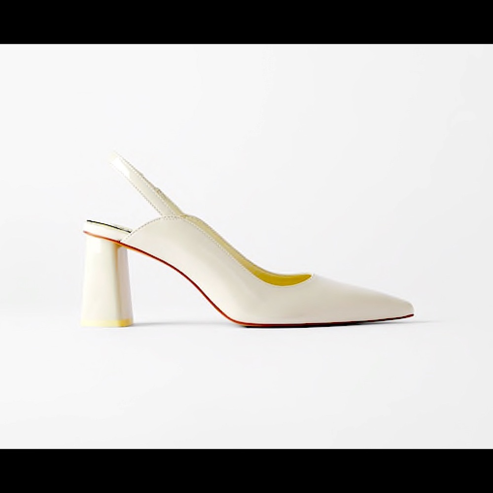 ZARA Block slingback heels